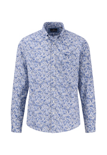 Hemden lange mouw blauw Fynch-Hatton