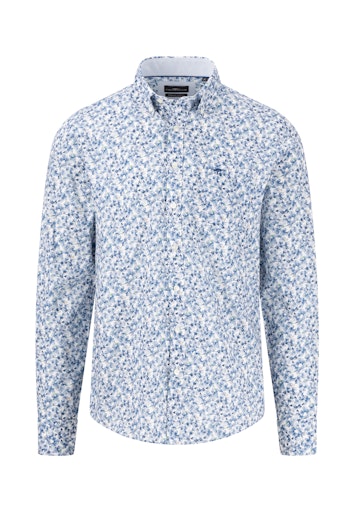 Hemden lange mouw blauw Fynch-Hatton