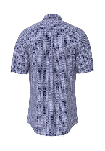 Hemden korte mouw blauw Fynch-Hatton