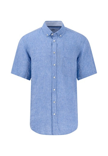 Hemden korte mouw blauw Fynch-Hatton