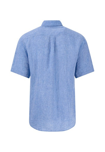 Hemden korte mouw blauw Fynch-Hatton
