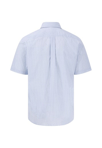 Hemden korte mouw blauw Fynch-Hatton