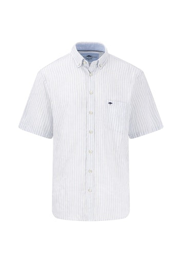 Hemden korte mouw blauw Fynch-Hatton