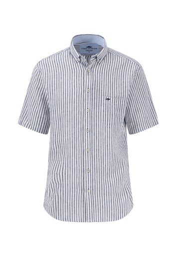 Hemden korte mouw blauw Fynch-Hatton