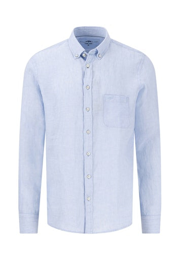 Hemden lange mouw blauw Fynch-Hatton