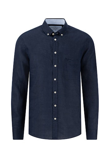 Hemden lange mouw blauw Fynch-Hatton