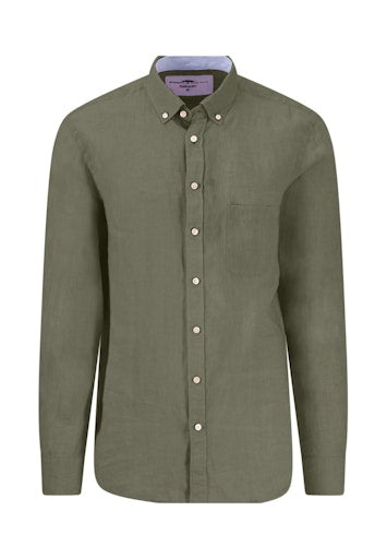 Hemden lange mouw groen Fynch-Hatton