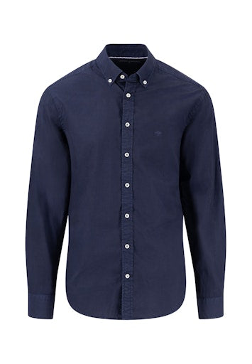 Hemden lange mouw blauw Fynch-Hatton