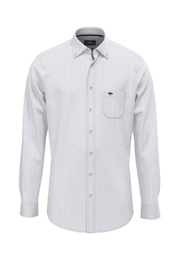 Hemden lange mouw blauw Fynch-Hatton