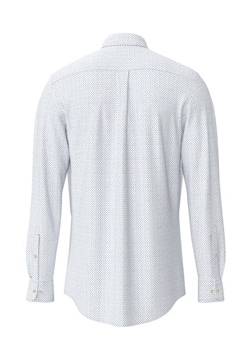 Hemden lange mouw blauw Fynch-Hatton