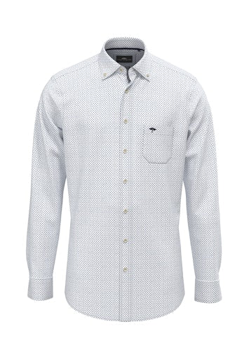 Hemden lange mouw blauw Fynch-Hatton