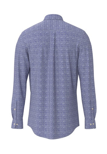 Hemden lange mouw blauw Fynch-Hatton