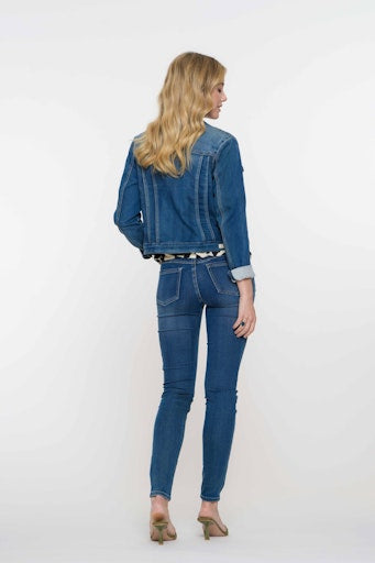 Jeansjassen blauw Geisha