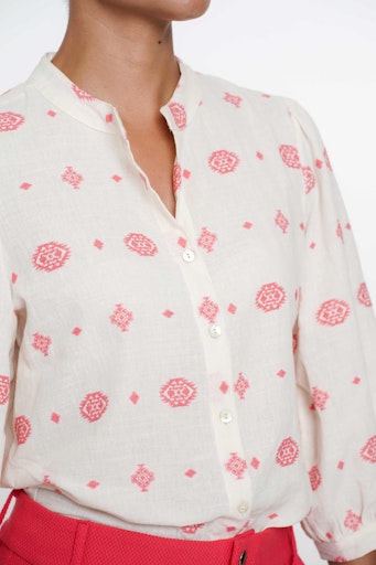 Blouses lange mouw wit Geisha