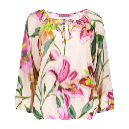 Blouses korte mouw multicolor Geisha