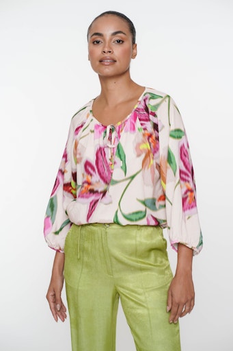 Blouses korte mouw multicolor Geisha