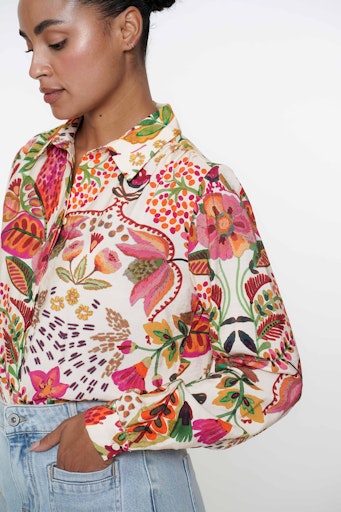 Blouses lange mouw multicolor Geisha