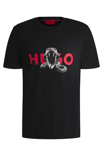 T-shirts korte mouw zwart HUGO RED