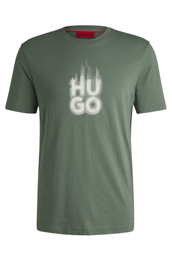 T-shirts korte mouw groen HUGO RED