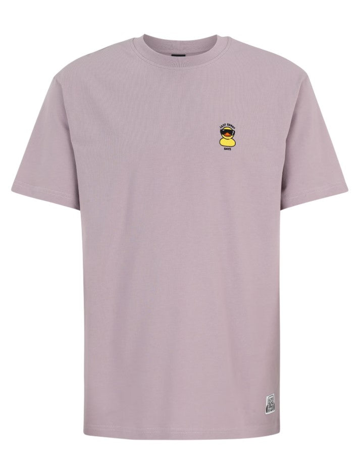 T-shirts korte mouw paars Iriedaily