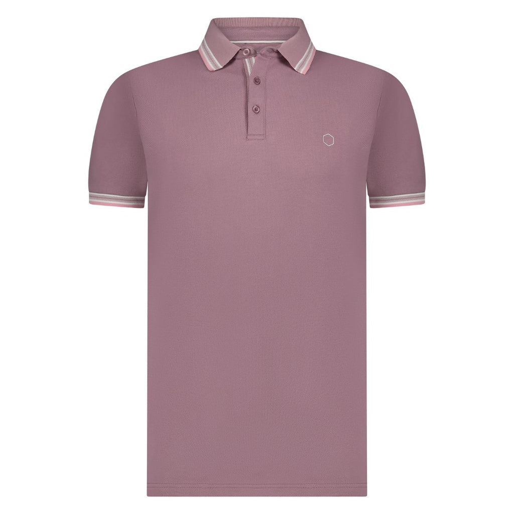 Polo's korte mouw paars Marco Manzini