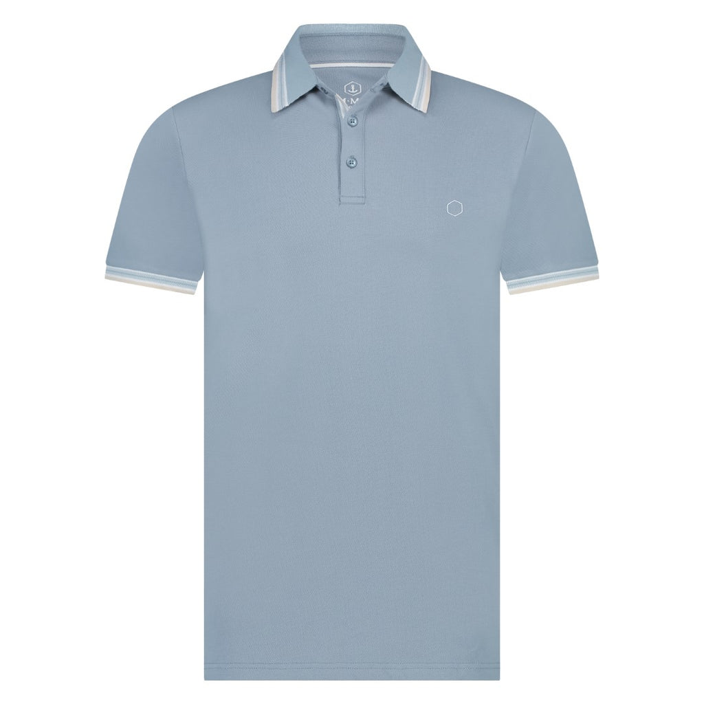 Polo's korte mouw grijs Marco Manzini