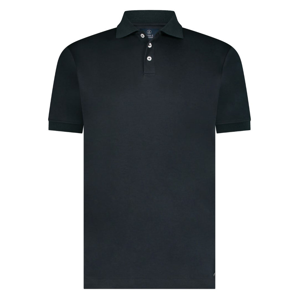 Polo's korte mouw navy Marco Manzini