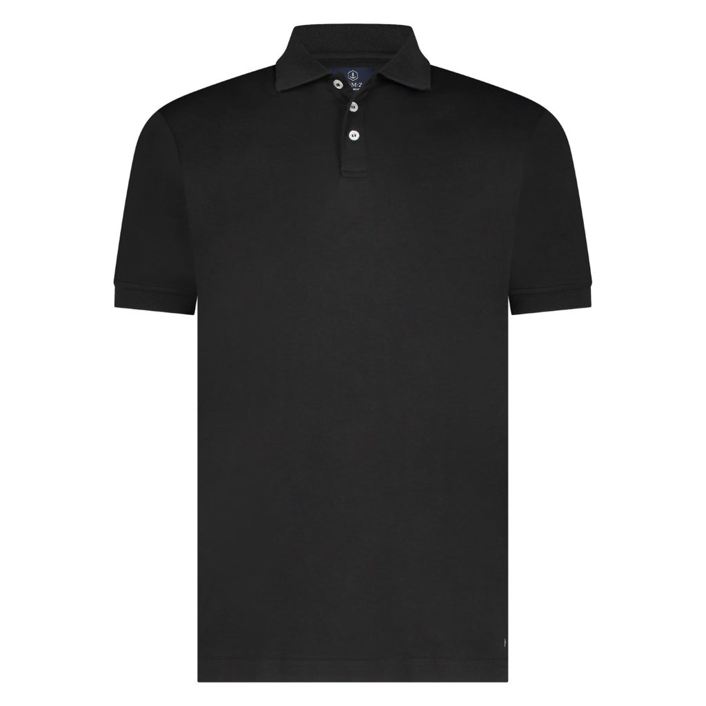 Polo's korte mouw zwart Marco Manzini