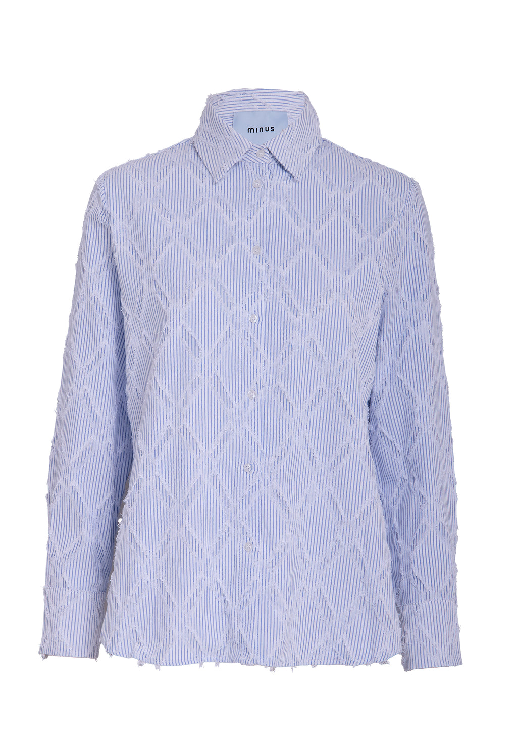 Blouses lange mouw blauw Minus
