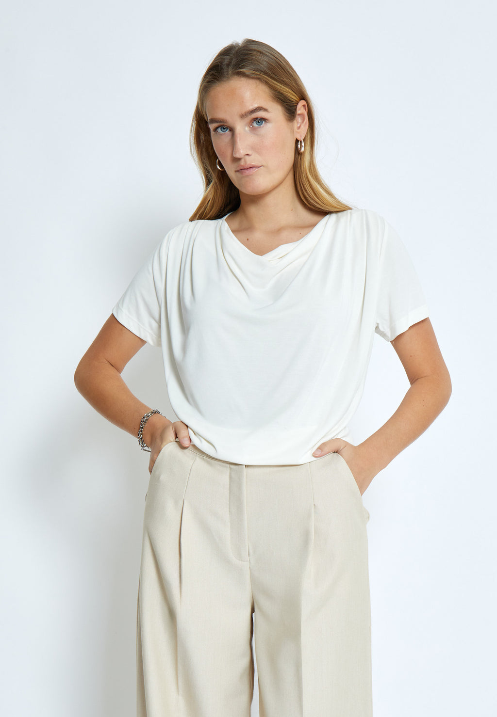 T-shirts korte mouw beige Minus