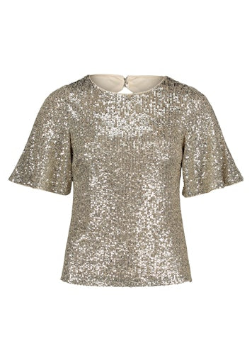 Blouses korte mouw beige Vera Mont