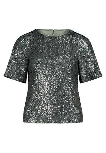 Blouses korte mouw groen Vera Mont