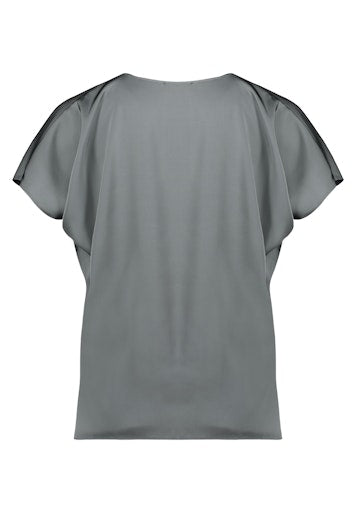 Blouses korte mouw groen Vera Mont