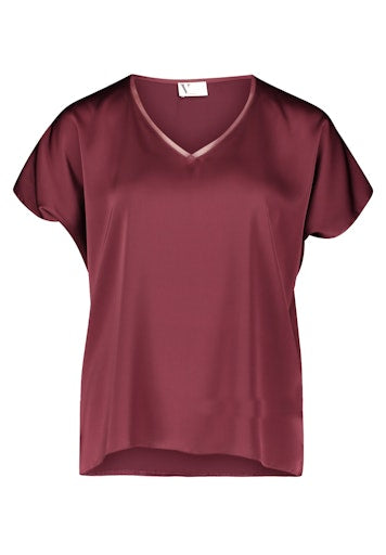 Blouses korte mouw rood Vera Mont