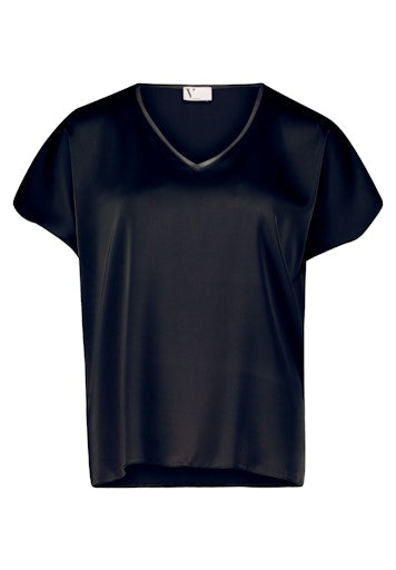 Blouses korte mouw zwart Vera Mont