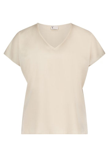 Blouses korte mouw bruin Vera Mont