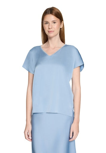 Blouses korte mouw blauw Vera Mont