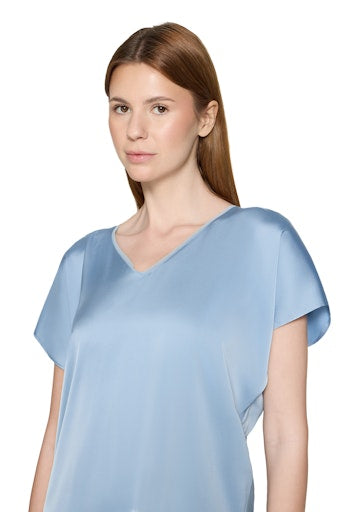 Blouses korte mouw blauw Vera Mont