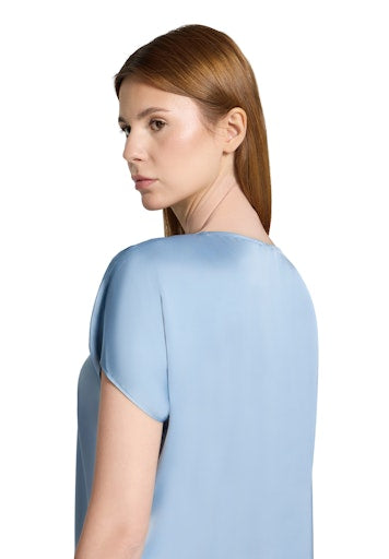 Blouses korte mouw blauw Vera Mont