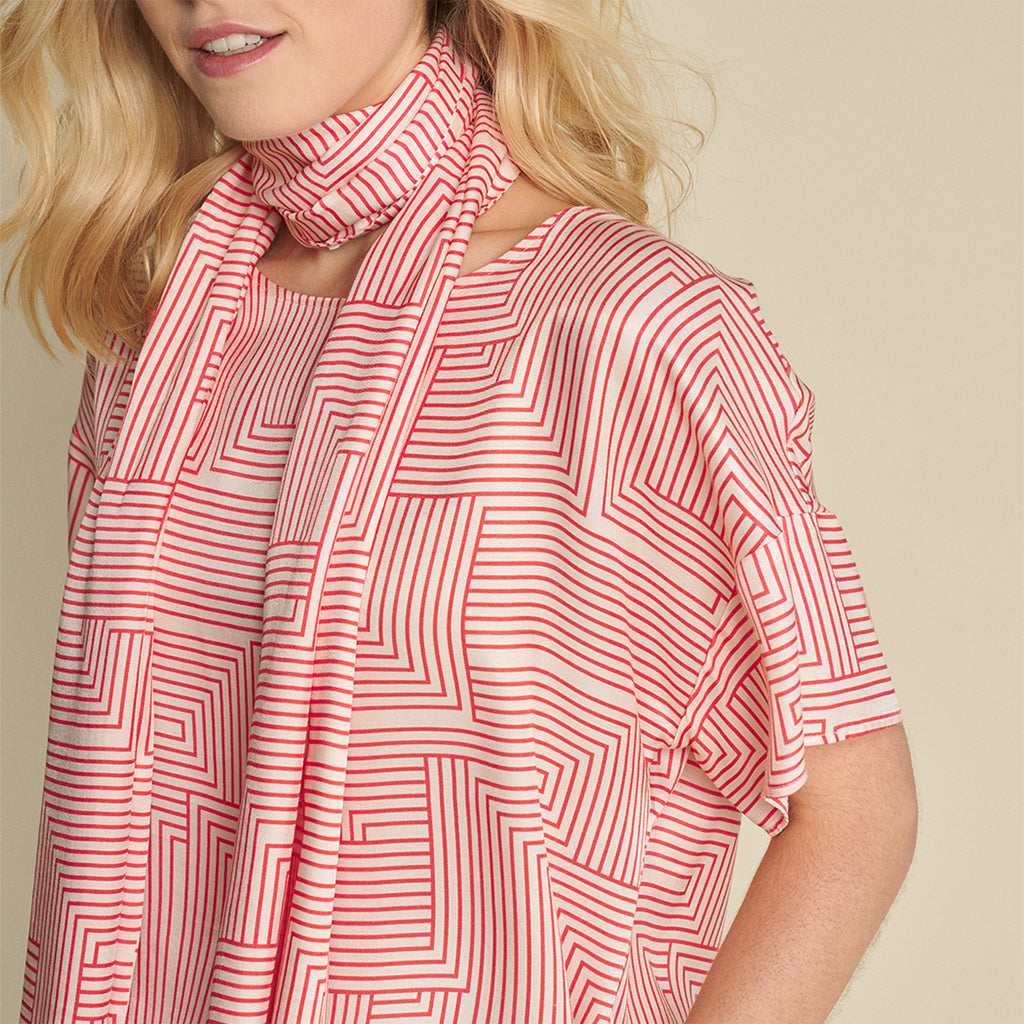 Blouses korte mouw rood Marie Méro