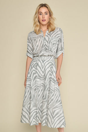 Blouses korte mouw grijs Marie Méro