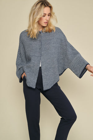 Poncho's navy Marie Méro