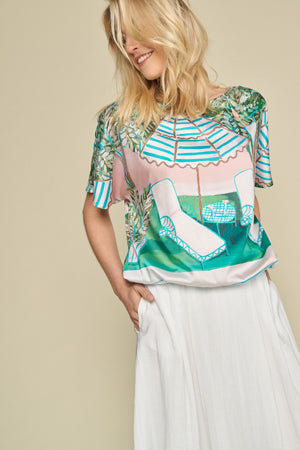 Blouses korte mouw multicolor Marie Méro