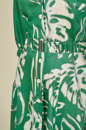 Jurken lange mouw groen Marie Méro