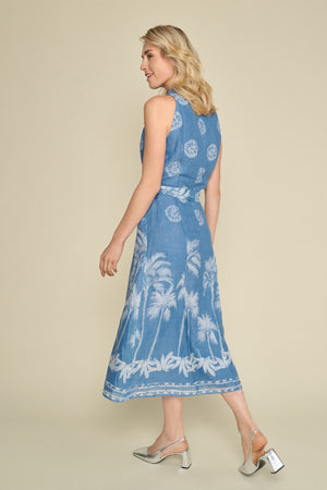 Jurken zonder mouw blauw Marie Méro