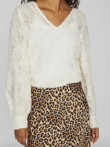 Blouses lange mouw beige VILA