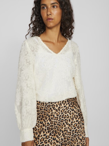Blouses lange mouw beige VILA