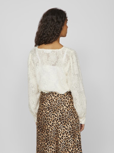 Blouses lange mouw beige VILA