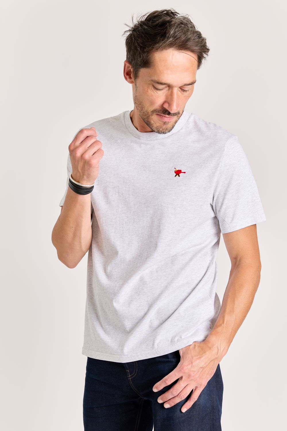 T-shirts korte mouw grijs STRØM