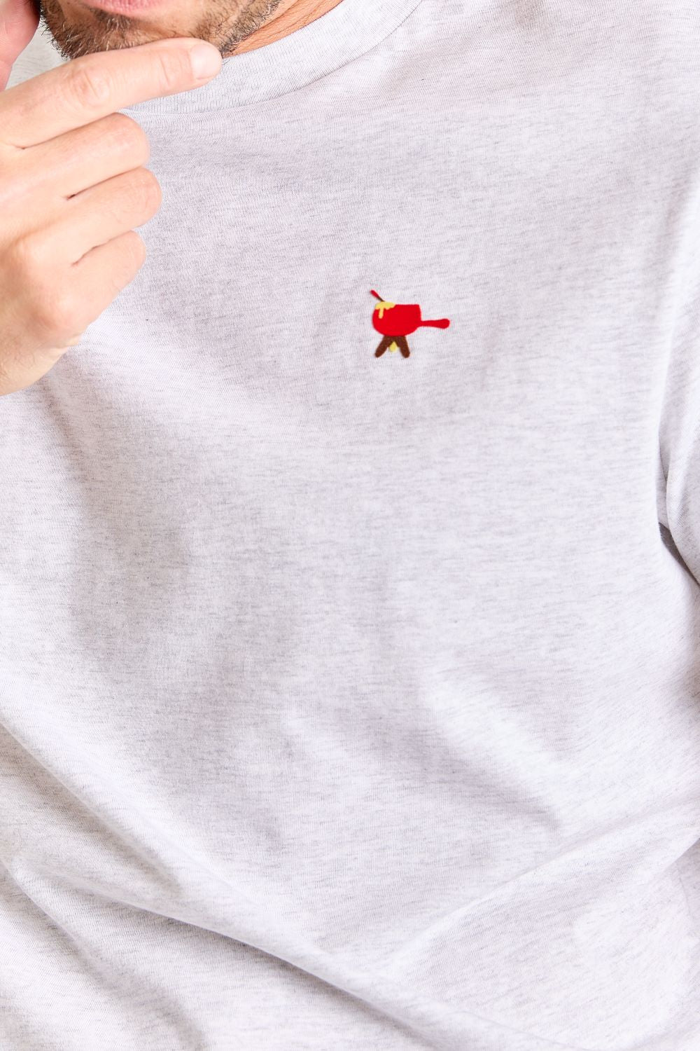 T-shirts korte mouw grijs STRØM
